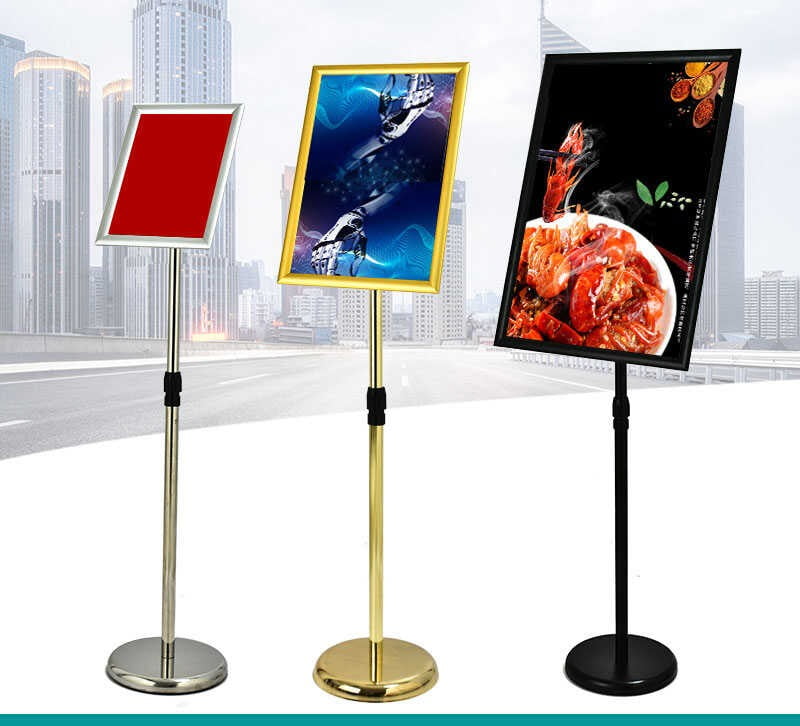 Bảng Menu Đứng Trụ Tròn